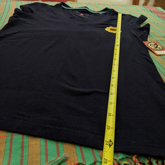 Navy vintage patch tee - junior's large - Picture 4 of 5